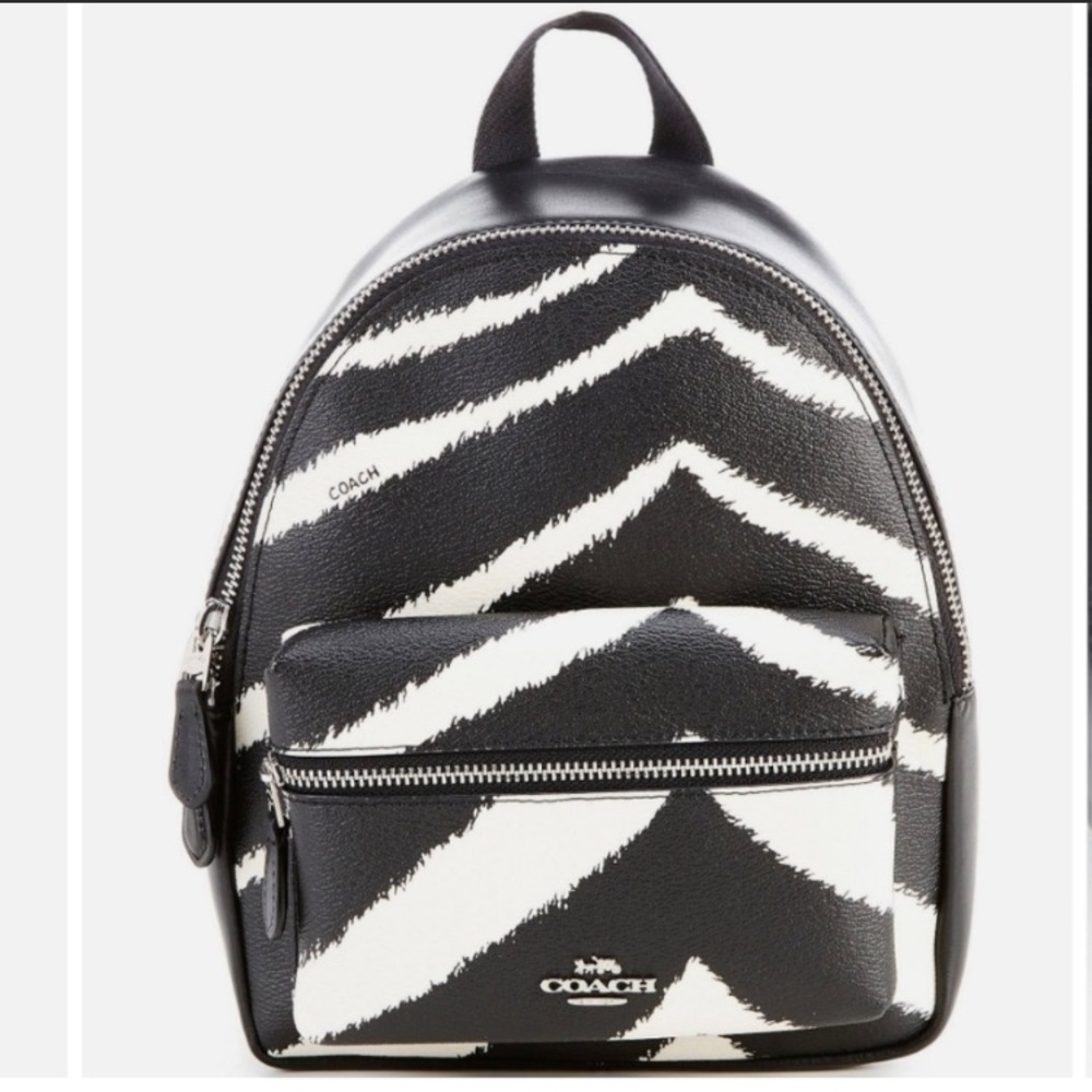Coach SALE🖤Animal Print🌴backpack mini backpack zebra bag vacation bag